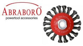 Abraboro-Kartáč miskový copový 100mm M14 pre uhlovú brúsku profi.