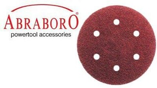 Abraboro-kotúč na suchý zips 150mm 6 dier